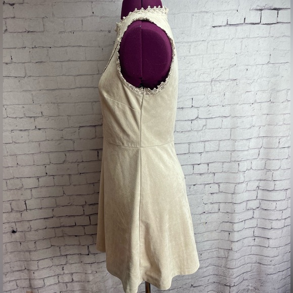 Alya size small faux suede fit and flare mini dress - Picture 2 of 6